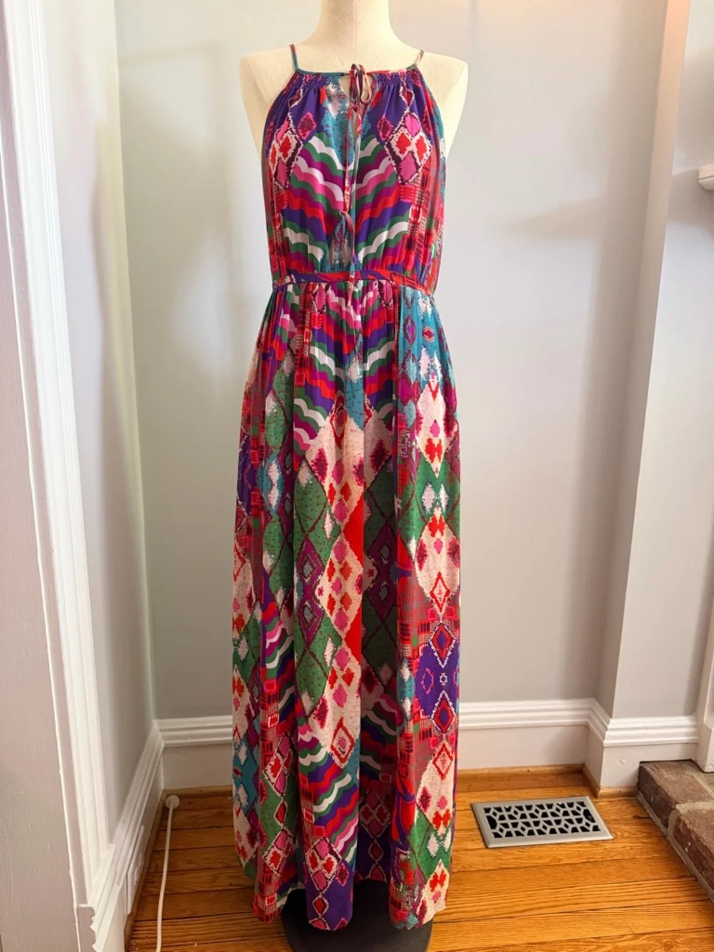 Maeve Multicolor Pattern Maxi Dress - Picture 2 of 7